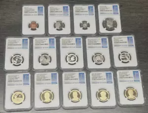2015 CLAD PROOF SET NGC PF 70 - 14 COIN SET FDOI FIRST DAY ISSUE - Picture 1 of 1