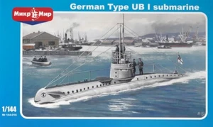 144-016 Mikro-Mir German type UB-1 submarine 1/144 Kit - Picture 1 of 1