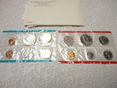 1972 P, D & S Uncirculated 11 pc.Coin Set U.S Mint Original Government Packaging - Image 1 of 4