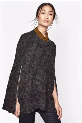 Poncho Abrigo Manta Capa Mezcla Lana Alpaca French Connection S Capricho Punk Foto 1 de 4