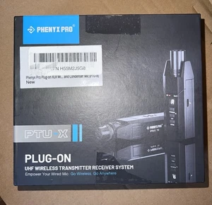 Phenyx Pro Plug-on XLR Wireless Transmitter Mic Receiver System PTU-X  UHF - Bild 1 von 1