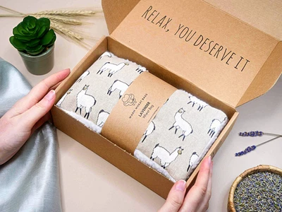 Large Microwave Wheat Bag for Neck | Reusable Heat Pack | Unscented/Lavender - Image 1 of 3