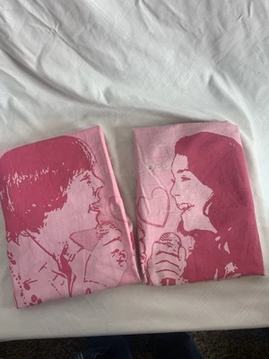 Fundas de almohada estándar rosa musical vintage de 180 hilos de algodón Foto 1 de 4