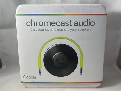 CHROMECAST AUDIO WITH GOOGLE RUX-J42 Cast Music To Speakers Works With Phone - Image 1 of 4
