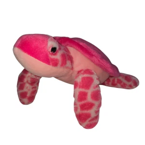 Aurora Pink Sea Turtle Plush Stuffed Animal 12 Inch Soft Toy - Picture 1 of 10
