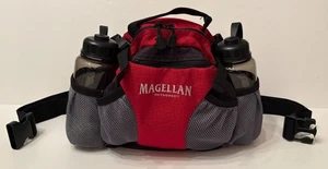 Magellan Trink-/Laufgürtel Pack mit 3 Fächern & 2 Flaschen 24"-54" EUC - Bild 1 von 9