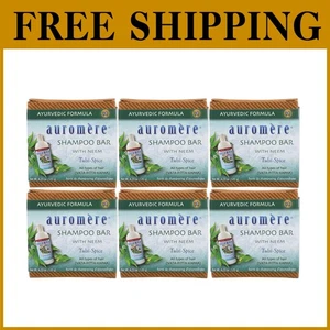 Ayurvedic Shampoo Bar 6-Pack - Eco Friendly All-in-One - Picture 1 of 7