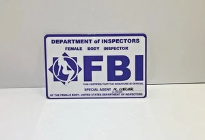 FBI weiblicher Körperinspektor Spezialagent Büro Neuheit Witzkarte | kostenloser Versand - Bild 1 von 13