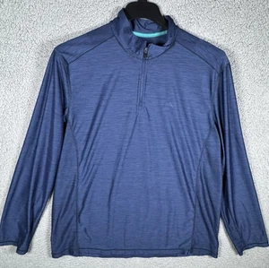 Tommy Bahama Islandzone Hemd Herren Extra Large XL blau 1/4 Reißverschluss leicht - Bild 1 von 7