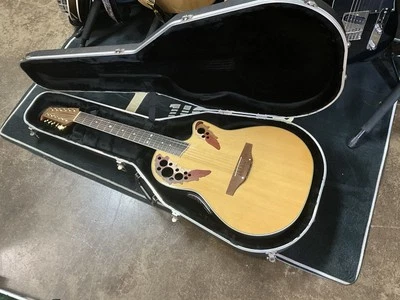 Ovation celebrity model CS-245 12string acoustic electric guitar 1980s mint/case - Image 1 of 4