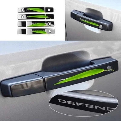 Cubierta embellecedor para Land Rover Defender 110 manija de puerta lateral acero negro 2020-2023 Foto 1 de 4
