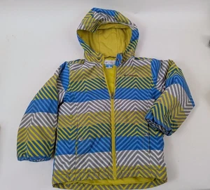 COLUMBIA unisex child winter jacket 1624592 blue yellow waterproof boy girl - Picture 1 of 15