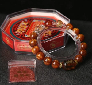 2025 Budismo Oración Cuentas Pulseras Cuerda de Mano Hua Tai Sui Cadena de Mano - Imagen 1 de 6