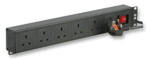POWERDATA TECHNOLOGIES - 6-Way Horizontal 19" Cabinet UK PDU - Picture 1 of 1