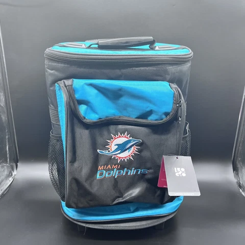 NFL Rolling Cooler - Miami Dolphins NEW with Tags,  lot of pockets Cover