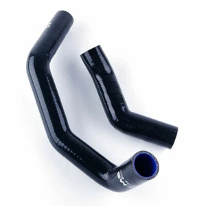 Black for 86-1992 Mazda RX7 RX-7 FC3S 1.3L S4 S5 Silicone Coolant Radiator Hose - Picture 1 of 5