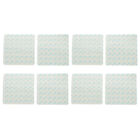  8 Pcs White Plastic Carpet Anti-slip Stickers for Hardwood Floors
