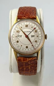 Reloj de pulsera vintage Movado para hombre día fecha mes movimiento complicado - Imagen 1 de 12