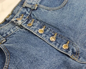 Vintage 90s Lawman Premium Jeans Visible Button Fly Western Cotton Denim Gr. 11 - Bild 1 von 18