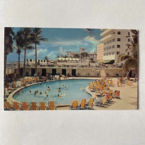 Postal Cabana Club Piscina Saxony Hotel Miami Beach Florida 21-915 - Imagen 1 de 2
