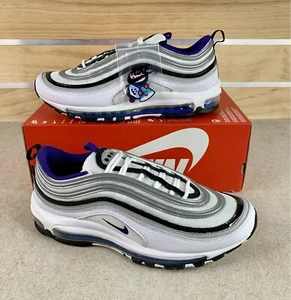 Nike Air Max 97 Kaomoji Airmoji Mens Size 9.5 Court Purple White New DD9598 100 - Picture 1 of 10