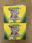 2x CRAYOLA 58-7804 Washable Maxi Tip Markers, Pack of 24