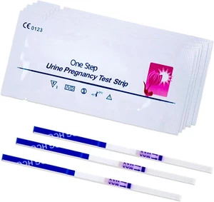 5x Schwangerschaftstest Baby Kind 10 miu/ml Teststreifen Urintest hCG-Test Früh - Picture 1 of 6