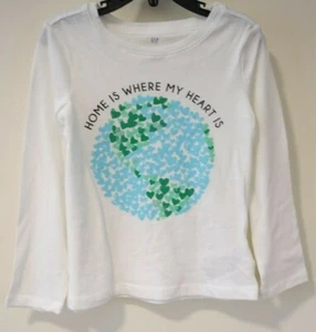 NWT Gap Kids Home Is Where The Heart Is Top Girl's Size XS, 4-5 - Picture 1 of 1