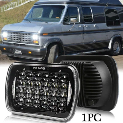 Faro LED 5x7 7x6" pulgadas con DRL para Ford E-150/350 Club Wagon E-250 Econoline Foto 1 de 4