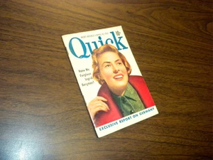 Rivista QUICK 14 aprile 1952 mini NEWS SETTIMANALE 68 pagine INGRID BERGMAN GERMANY - Foto 1 di 3