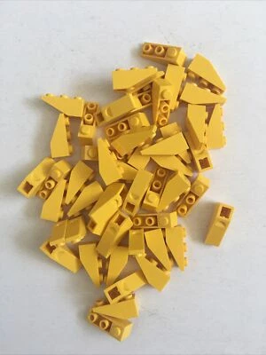 NEW Lego 50 Piece Lot Yellow 1x3 Inverted 25 Degree Slope Roof Tile Blocks Brick - Image 1 of 2