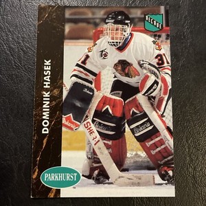 Dominik Hasek 1992-93 Parkhurst Rookie Card #263 CHICAGO BLACK HAWKS HOF RC EXNM