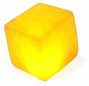 DYED 80-100 Ct kk Natural Cube Rough Yellow Sapphire Loose Gemstone 24N - Picture 1 of 9