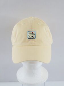 American Needle Masters Golf Hat Undated Yellow Embroidered Patch Logo One Size