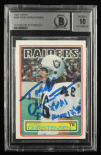 Todd Christensen Signed 1983 Topps #298 Inscribed "XV, XVII" Rookie Card - Autog