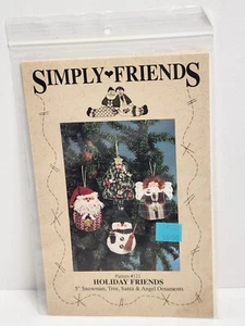 Vintage 1994 Simply Friends Holiday Friends Christmas Ornaments Pattern #121 - Picture 1 of 4