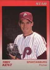 1989 Spartanburg Phillies Star #11 Troy Kent