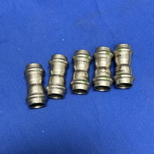 New Set of 5 Viega ProPress 316 Stainless coupling with stop 1/2” - Picture 1 of 2