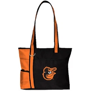 New MLB Carryall Gametime Tote Bag Purse Licensed BALTIMORE ORIOLES Embroidered - Picture 1 of 2