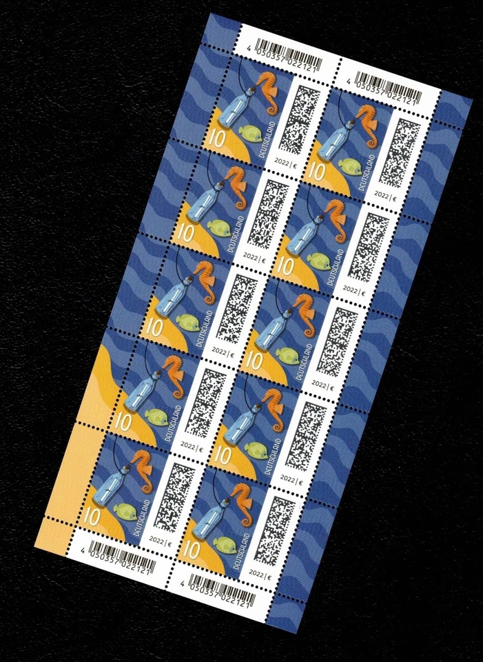 FLASCHENPOST - Welt der Briefe Bund MiNr 3723 im 10-er Bogen postfrisch - Bild 1 von 1