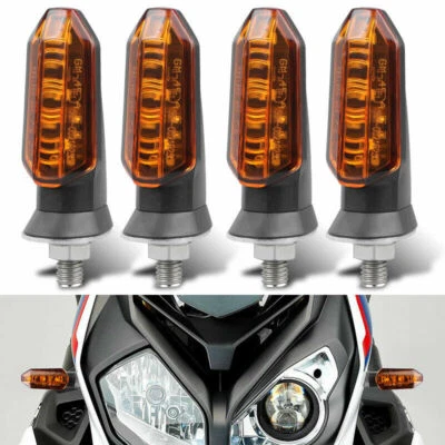 4X Intermitente Indicador Luz Giratoria LED Ámbar Moto Universal Foto 1 de 4