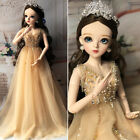 60Cm 1 3 Bjd Doll Girl Makeup Princess Dress Shoes Outfits Wigs Eyes Changeable