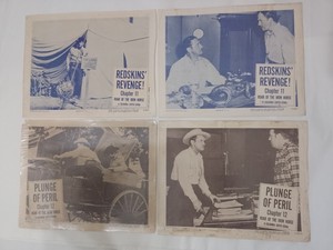 ROAR OF THE IRON HORSE Ch. 11-12 Jack Mahoney Lobby Cards Columbia Serial 1951