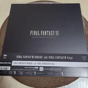FINAL FANTASY VII REMAKE and FF VII Vinyl Limited 2 LP Music Analog Record Used - Picture 1 of 2