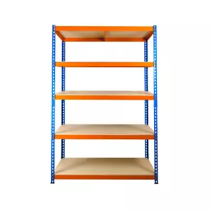 Warehouse Racking Garage Shelving Metal Shelf Unit 180x120x45 300kg Heavy Duty - Picture 1 of 17