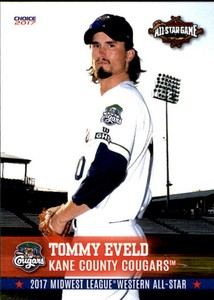 2017 Midwest League All-Stars Choice #50 Tommy Eveld -Tampa Florida FL Card