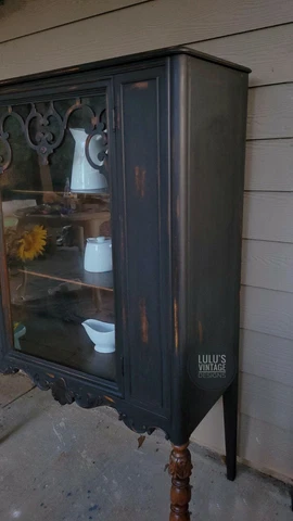 Vintage China Cabinet Hutch Cover