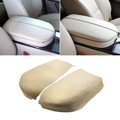 2x Cuero Beige/Tostado Para Acura MDX 2007-2013 Consola Tapa Apoyabrazos Cubierta Interior Foto 1 de 4