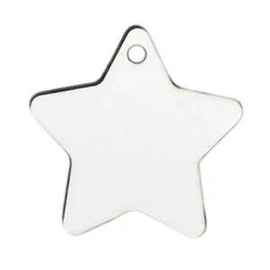 Colgante estrella de 1,5" en blanco de sublimación | Juego de 20 | Suministros artesanales de arte de cartón duro - Imagen 1 de 4