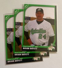 BRIAN DAYETT 2007 Grandstand Clinton Lumberkings 3 card lot PWE SHIP